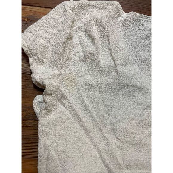 Madewell Wrap front tie Shirt Womens Small S Short Sleeve V Neck Pullove… - Picture 8 of 9